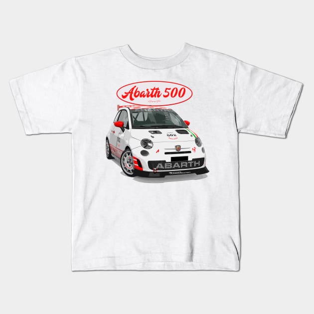 ABARTH 500 502 Kids T-Shirt by PjesusArt